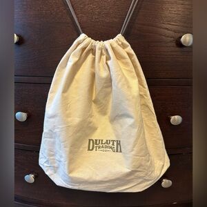Duluth Trading Co Canvas Drawstring dust bag dust cover - 21”W x 18.”H